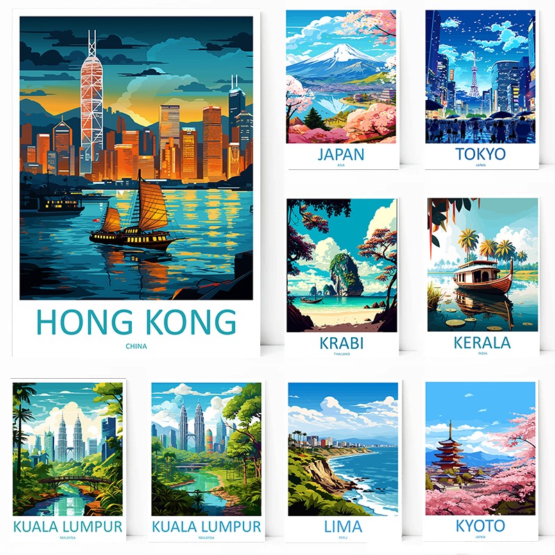 Home Decor Kerala - Unframe Hong Kong Japan Kerala Kyoto
