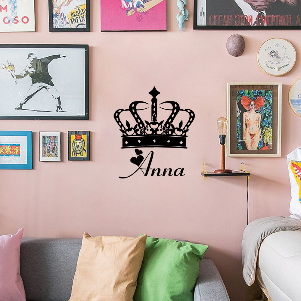 Home Decor Sticker - 1PC Excellent Queen Personalized Text Pvc