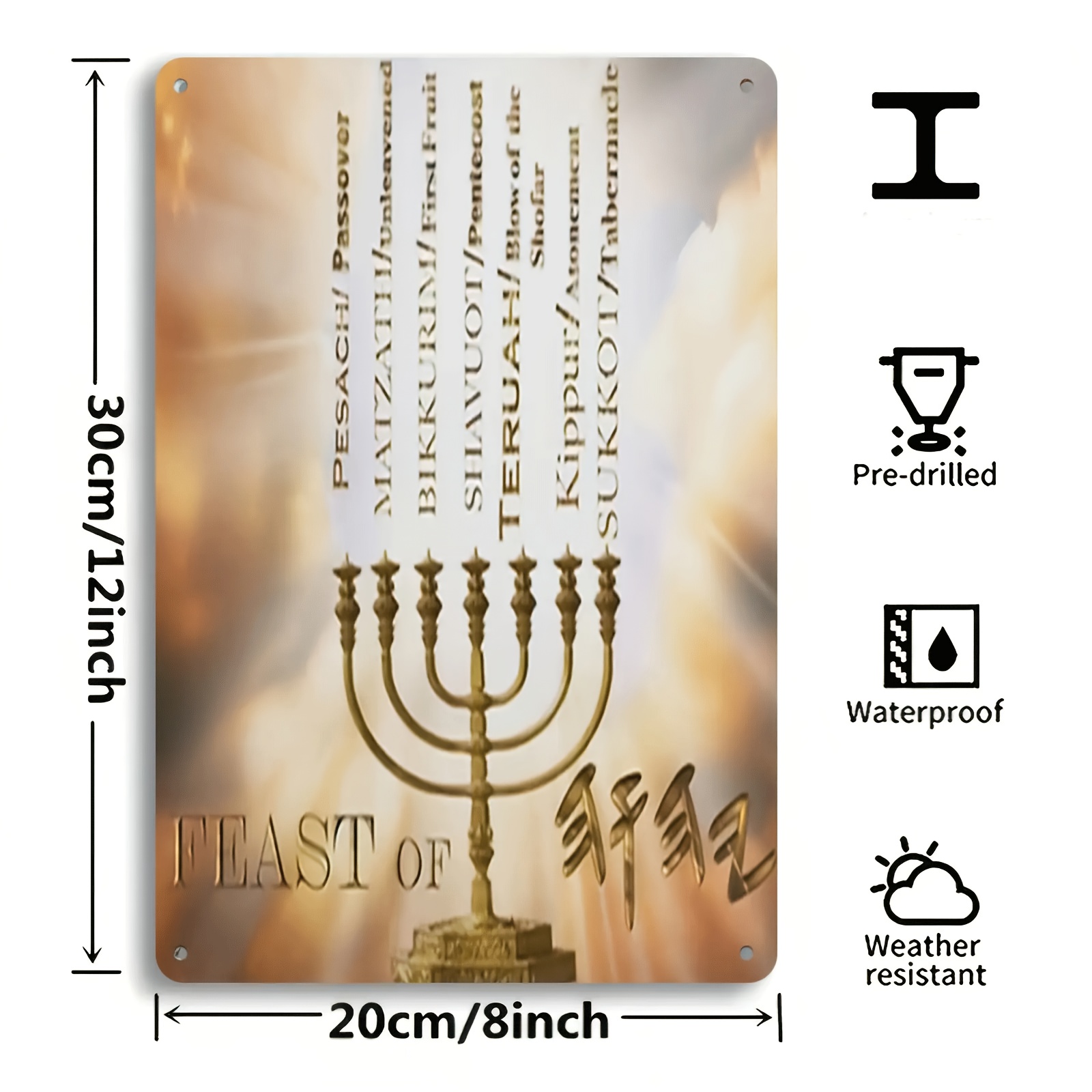 CIFBUYHebrew Star of David Alu - Home Decoration ulasan dan harga