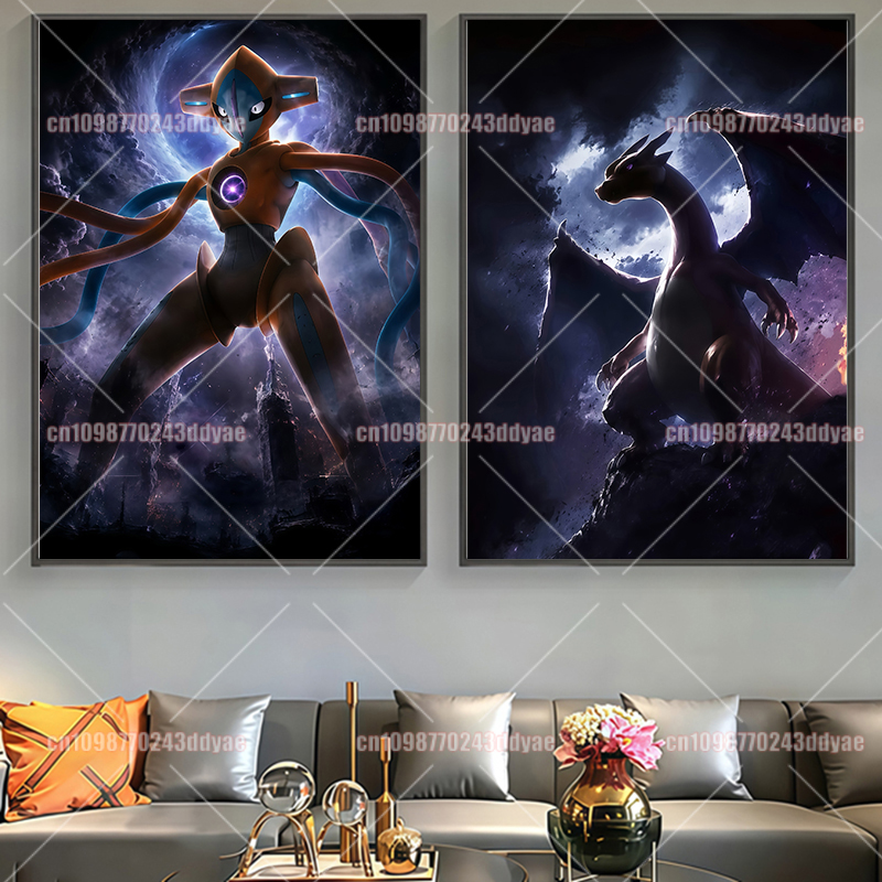 Anime Pokemon Character Origin - Home Decor Painting ulasan dan harga