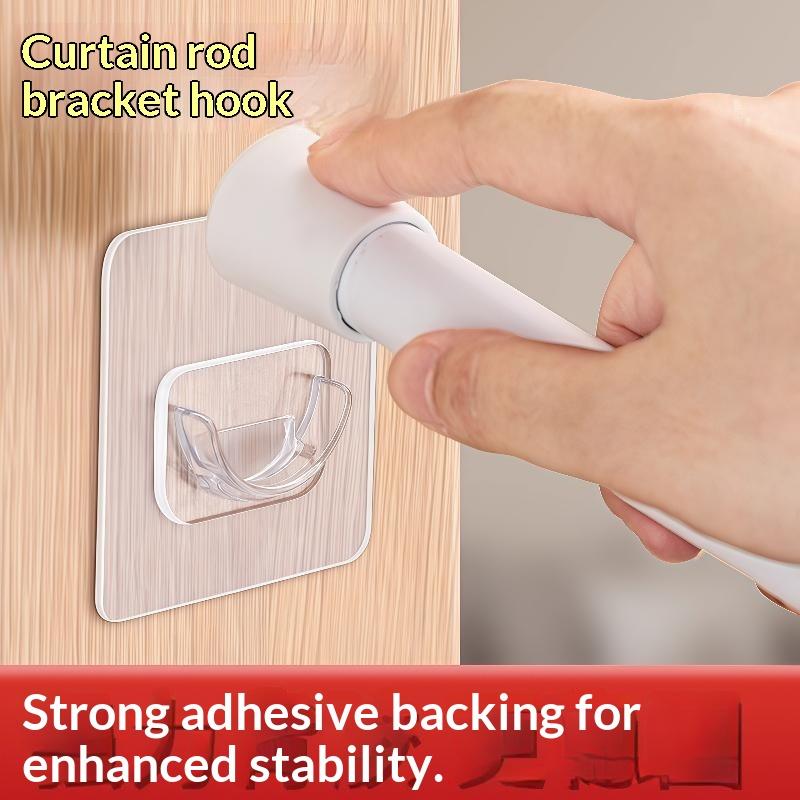 No Drill Transparent Self Adhe - Home Decor Curtain ulasan dan harga