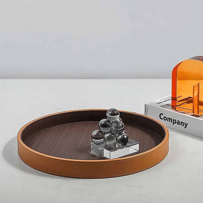 Modern Leather Tray Jewelry Or - Vanity Home Decor ulasan dan harga