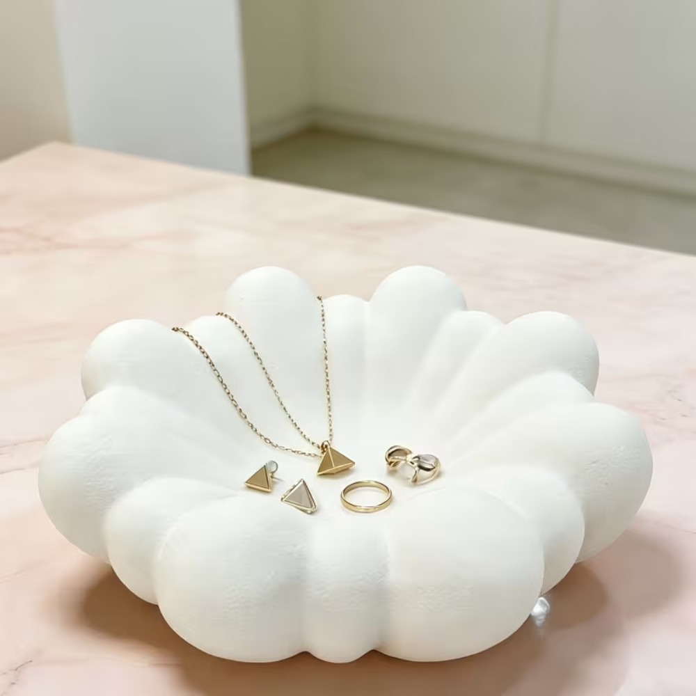 Flower Shaped Jewelry Tray,3D  - Vanity Home Decor ulasan dan harga