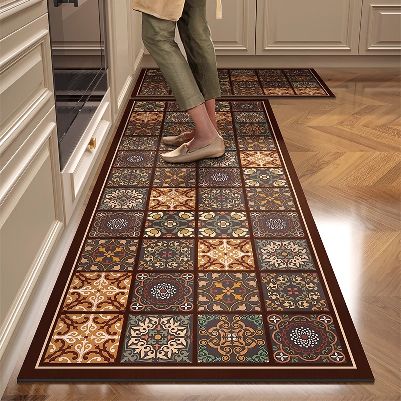Kitchen Floor Mat PVC Leather  - Home Decor Online Free ulasan dan harga