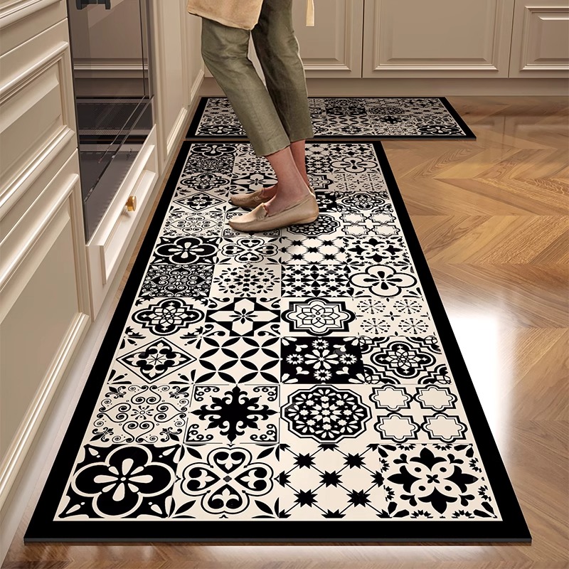 Kitchen Floor Mat PVC Leather  - Home Decor Online Free ulasan dan harga