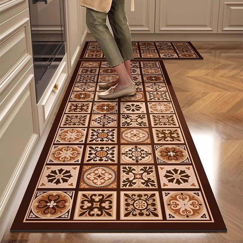 Kitchen Floor Mat PVC Leather  - Home Decor Online Free ulasan dan harga