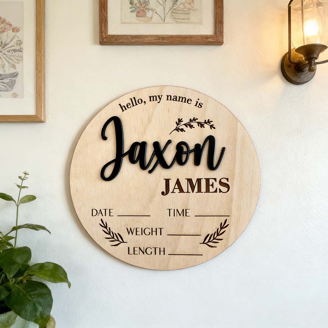 1Pc Custom Baby Announcement S - Home Decor Ideas ulasan dan harga