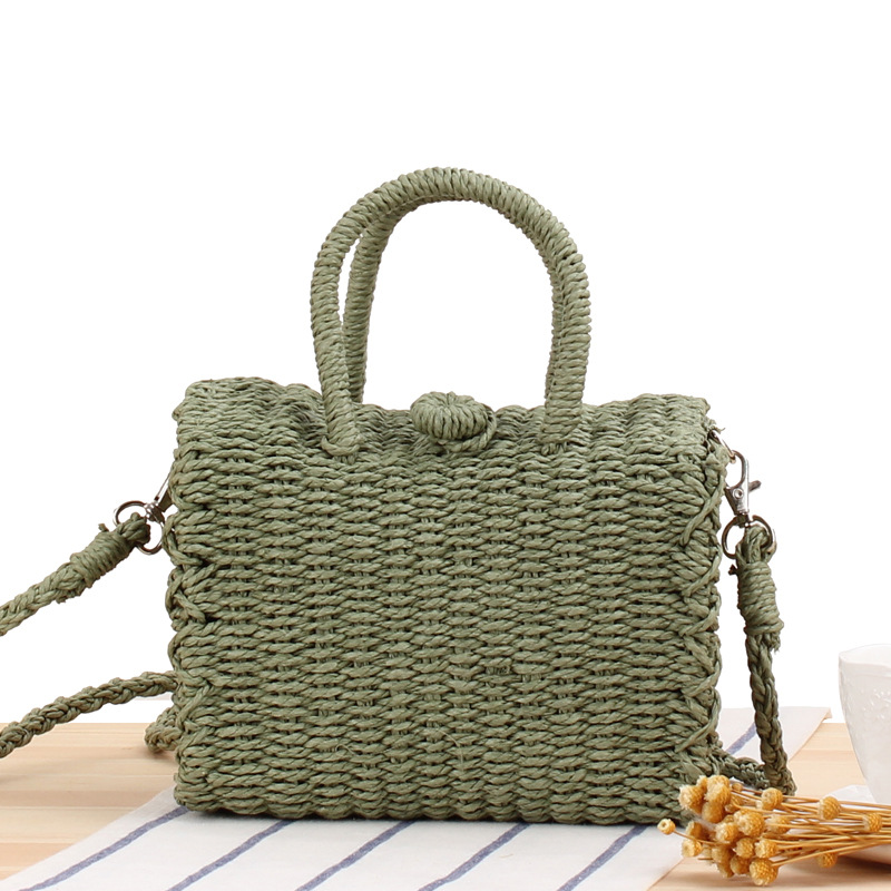 Summer Straw Beach Bag Handmad - Home Decor Rattan ulasan dan harga