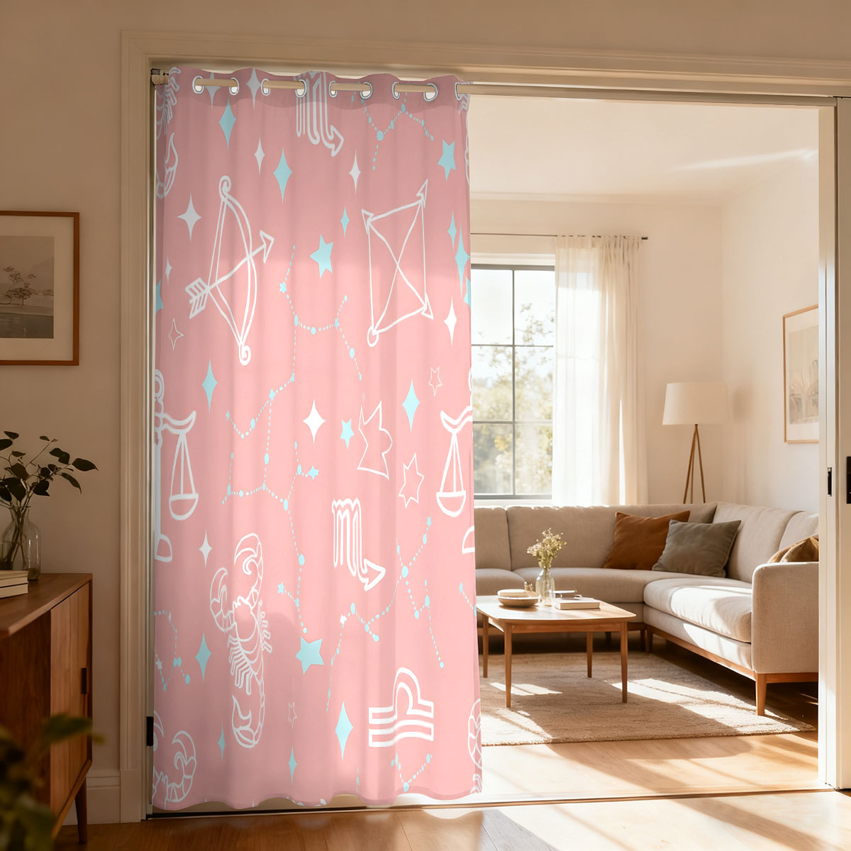 1pc Starry Sky Constellation P - Home Decor Curtain ulasan dan harga