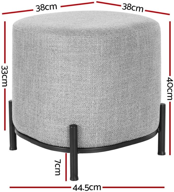 **/Ottoman, Round Footstool Lo - Vanity Home Decor ulasan dan harga