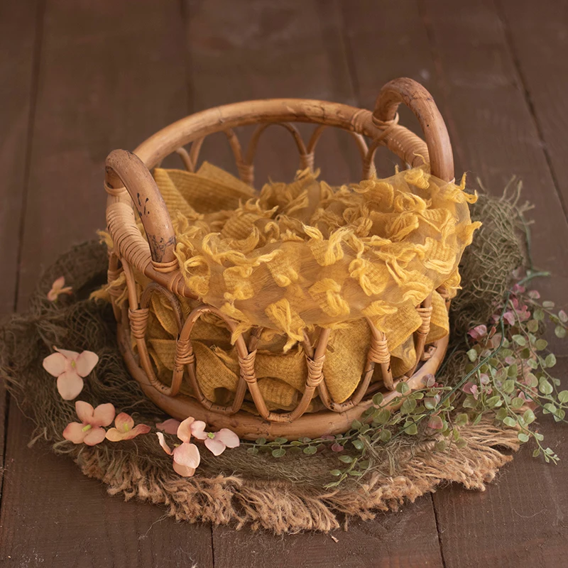 Baby Rattan Basket Newborn Pho - Home Decor Rattan ulasan dan harga