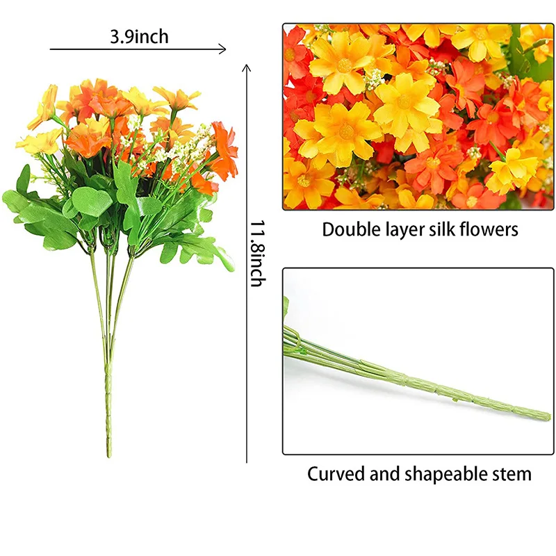 32cm Artificial Flower Jumping - Home Decor Daisy ulasan dan harga