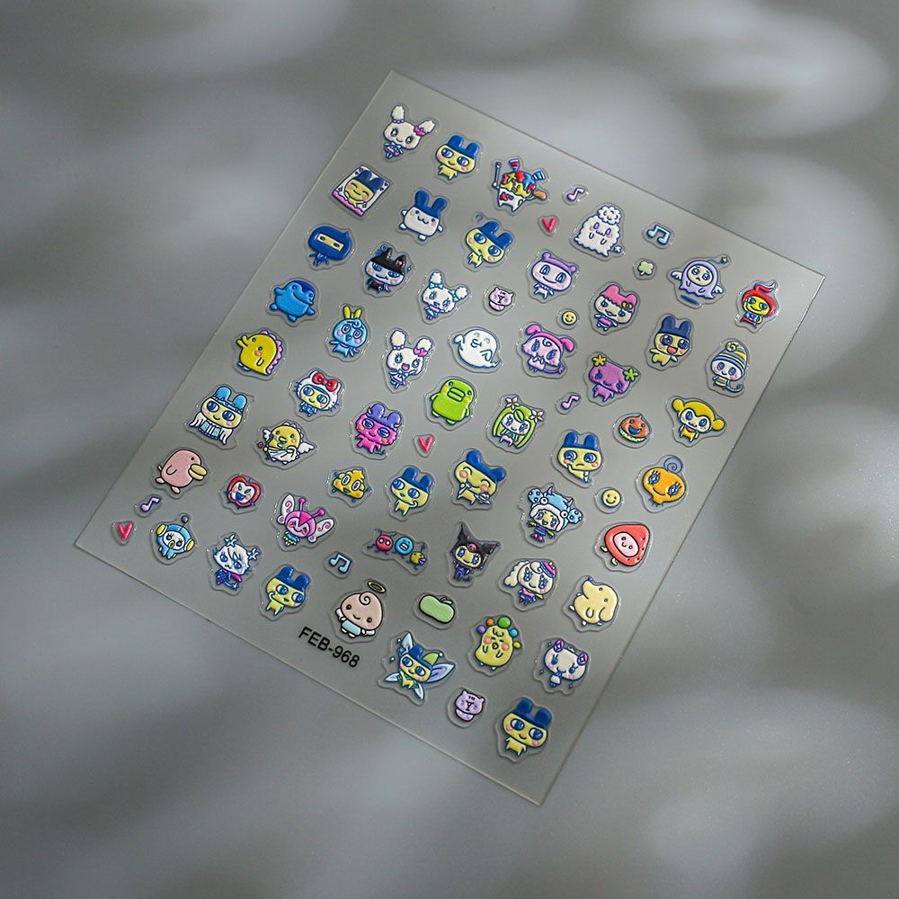 Tamagotchi Cartoon 3D Embossed - Home Decor Sticker ulasan dan harga