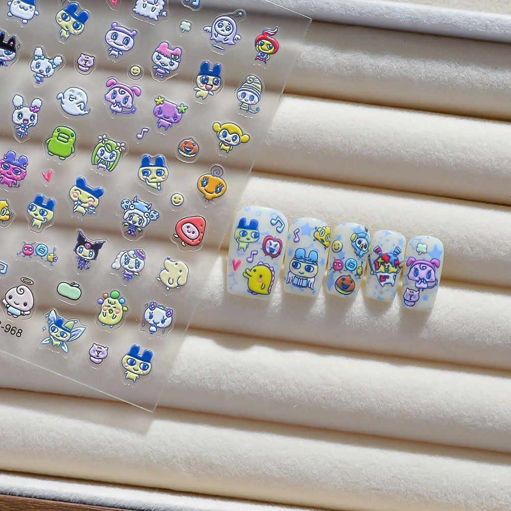 Tamagotchi Cartoon 3D Embossed - Home Decor Sticker ulasan dan harga