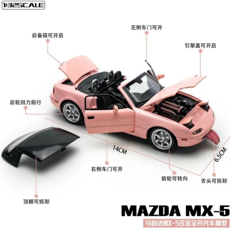 1:32 Scale Mazda MX-5 Diecast  - Home Decor Collection ulasan dan harga