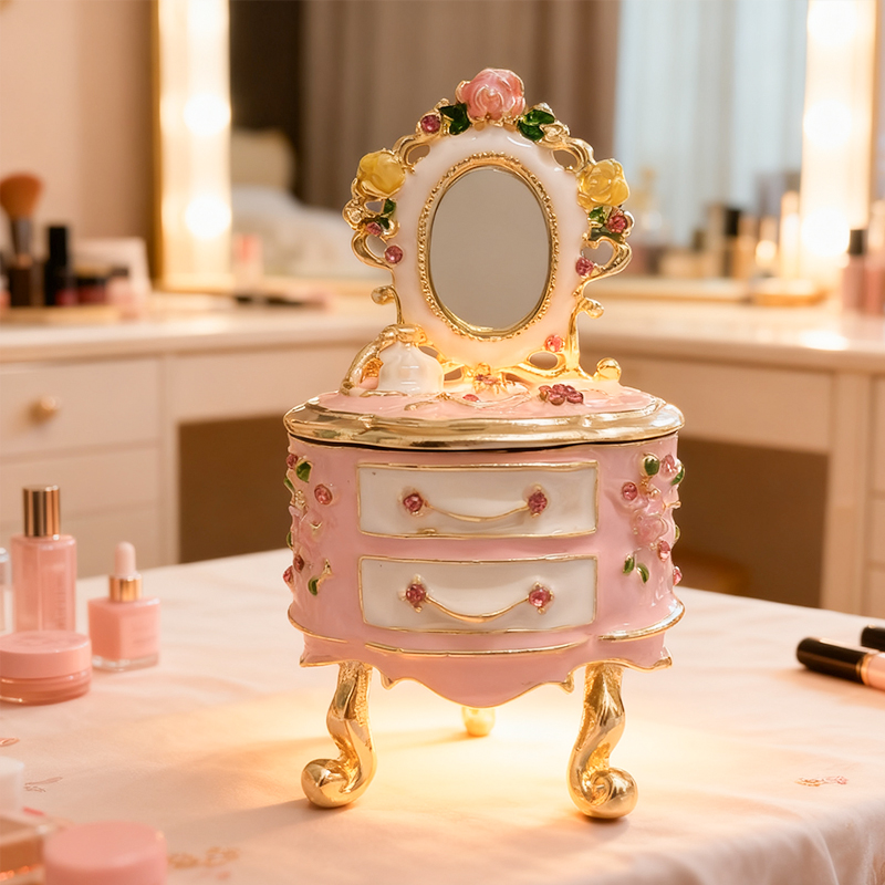 Hand-painted small jewelry box - Vanity Home Decor ulasan dan harga