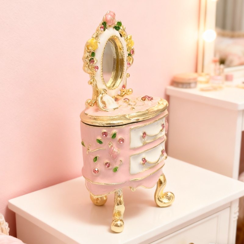 Hand-painted small jewelry box - Vanity Home Decor ulasan dan harga