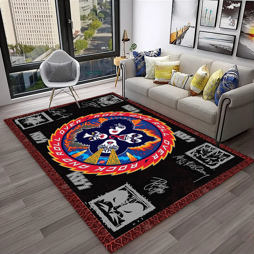 Retro KISS Rock Band Carpet Ru - Home Decor Online Free ulasan dan harga
