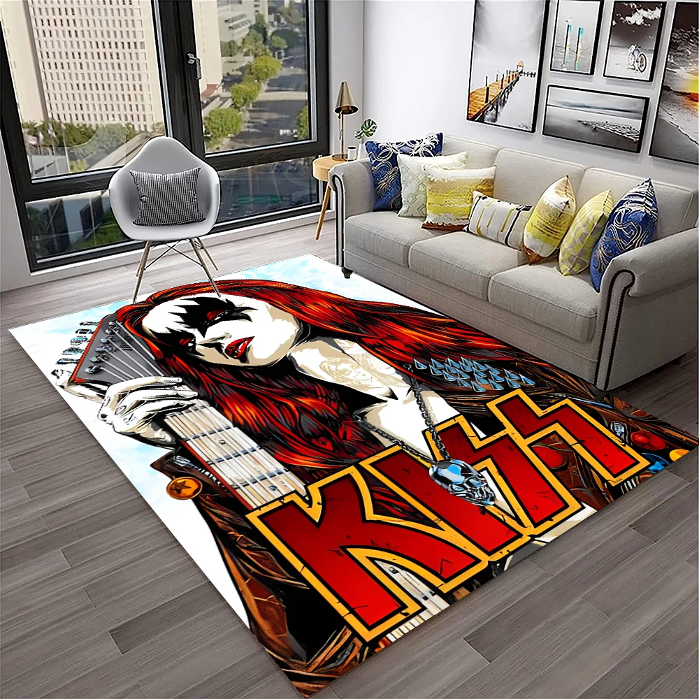 Retro KISS Rock Band Carpet Ru - Home Decor Online Free ulasan dan harga