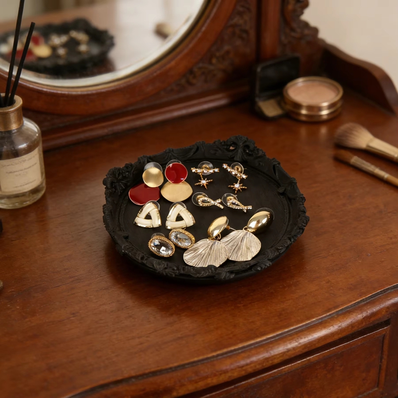 Baroque Gothic Carved Jewelry  - Vanity Home Decor ulasan dan harga