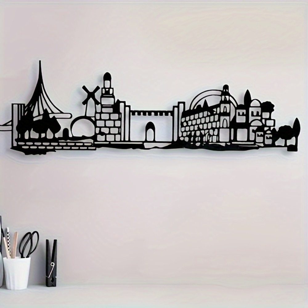 CIFBUY Metal Wall Art Jerusale - Home Decoration ulasan dan harga