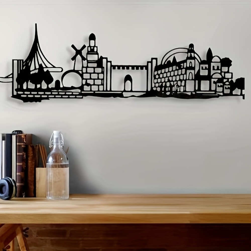 CIFBUY Metal Wall Art Jerusale - Home Decoration ulasan dan harga
