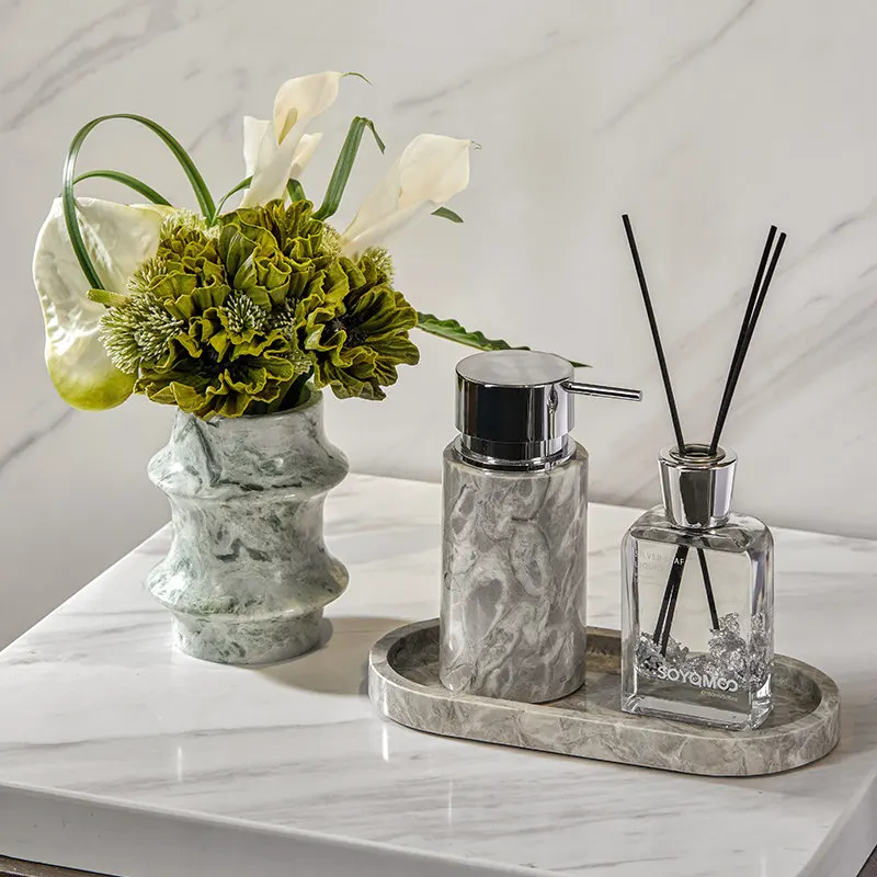 Travertine Bathroom Lotion Dis - Vanity Home Decor ulasan dan harga