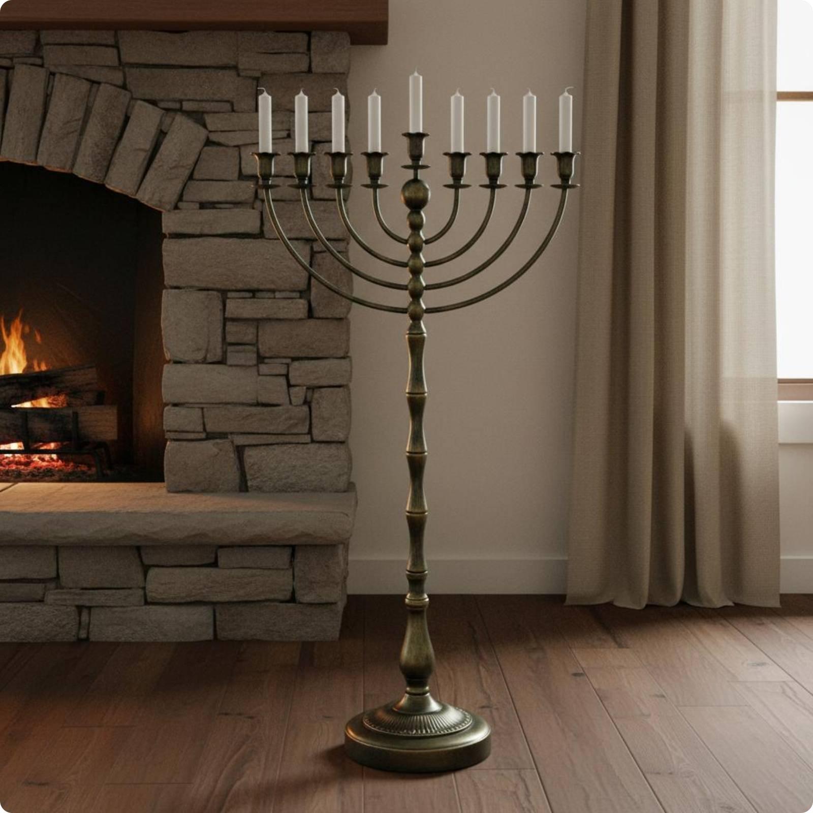 Antique Bronze Menorah Stand M - Home Decoration ulasan dan harga