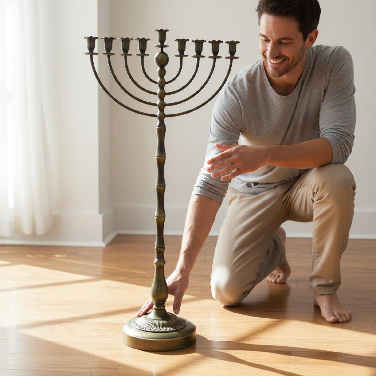 Antique Bronze Menorah Stand M - Home Decoration ulasan dan harga