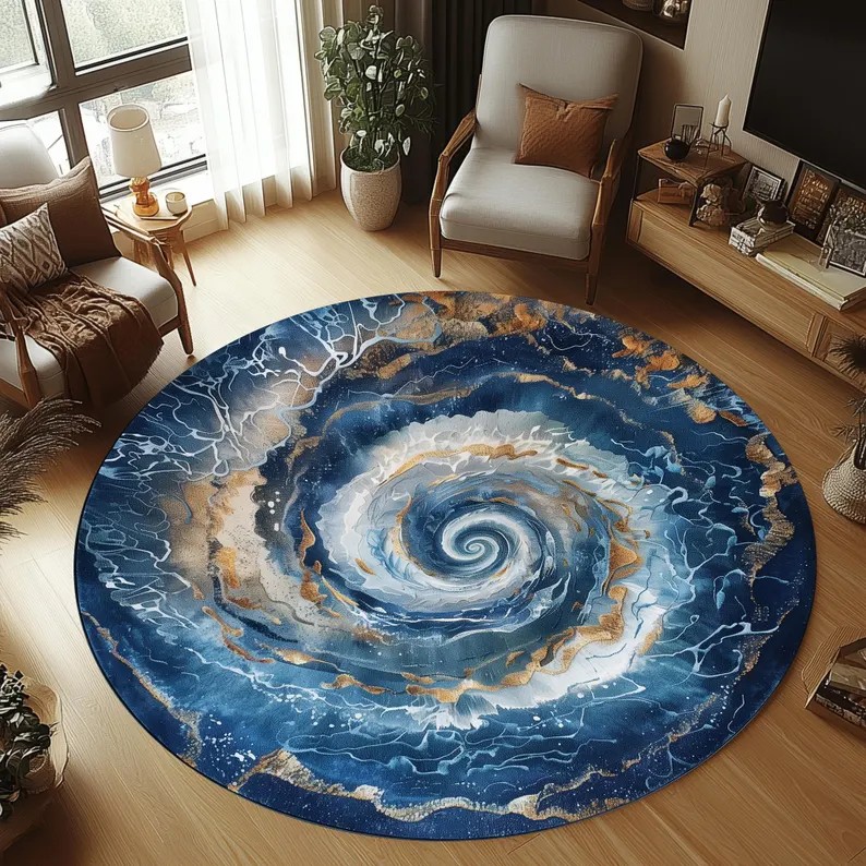 2D Polar Bear Round Rug Ice Ca - Home Decor Trend 2026 ulasan dan harga