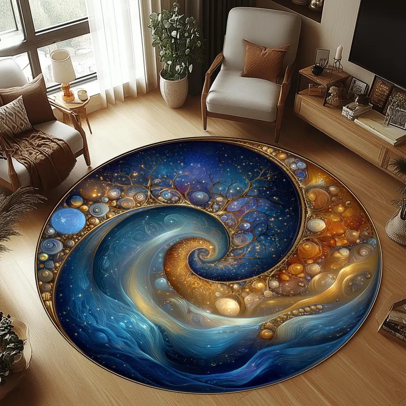 2D Polar Bear Round Rug Ice Ca - Home Decor Trend 2026 ulasan dan harga