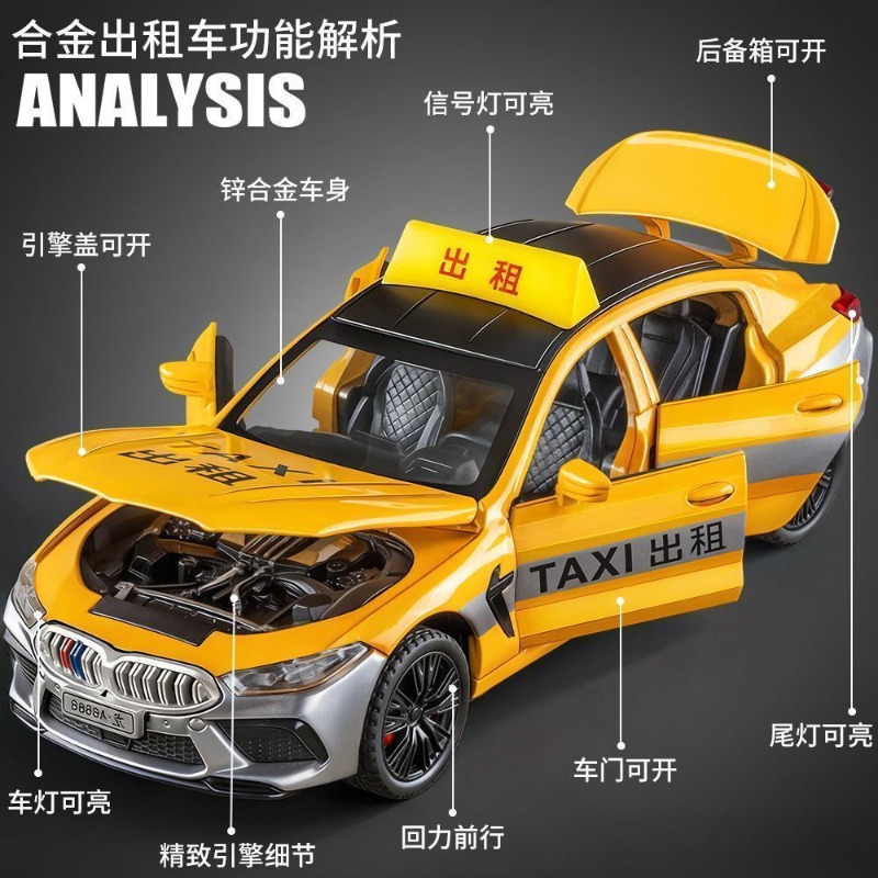1:32 Scale Taxi Diecast Alloy  - Home Decor Collection ulasan dan harga