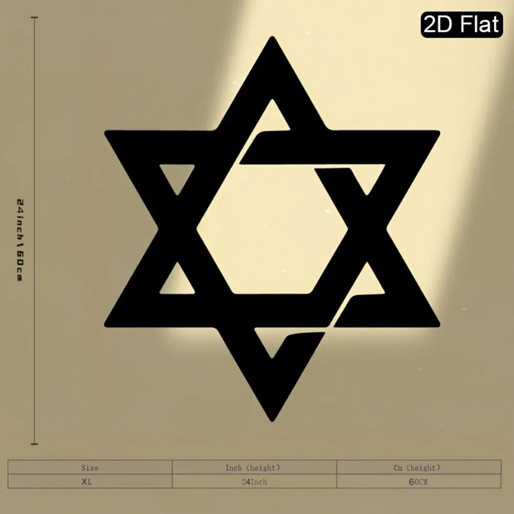 CIFBUY Iron Wall Art Star of D - Home Decoration ulasan dan harga