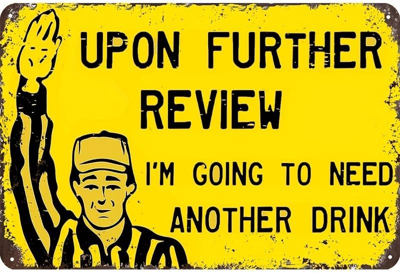 Funny Tin Football Sign for Ho - Review Home Decor ulasan dan harga
