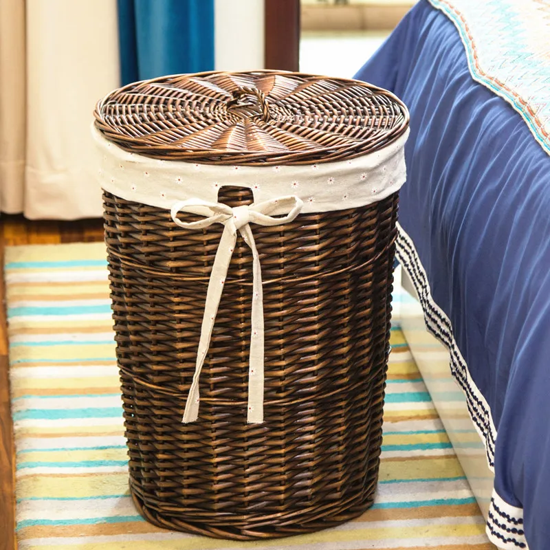 Rattan Hamper Stylish Laundry  - Home Decor Rattan ulasan dan harga
