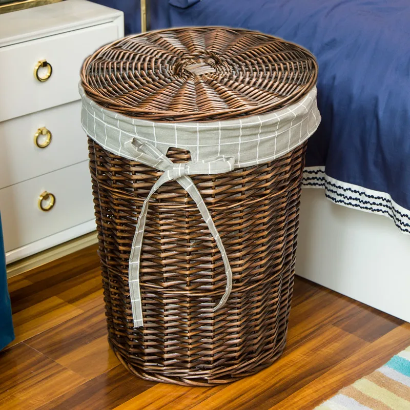 Rattan Hamper Stylish Laundry  - Home Decor Rattan ulasan dan harga