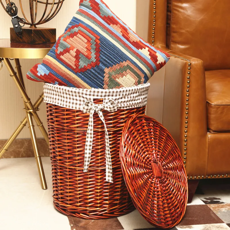 Rattan Hamper Stylish Laundry  - Home Decor Rattan ulasan dan harga
