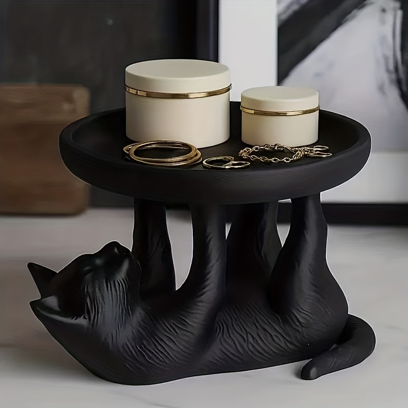 Cute Black Cat Jewelry Tray Re - Vanity Home Decor ulasan dan harga