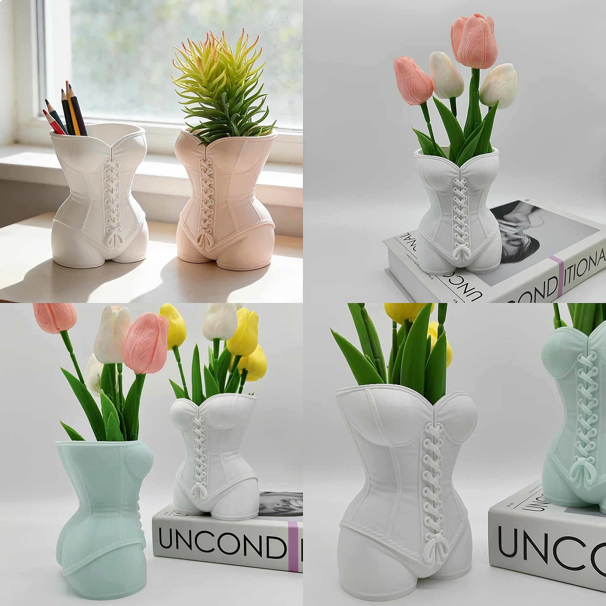 Victorian Corset Pencil Holder - Vanity Home Decor ulasan dan harga