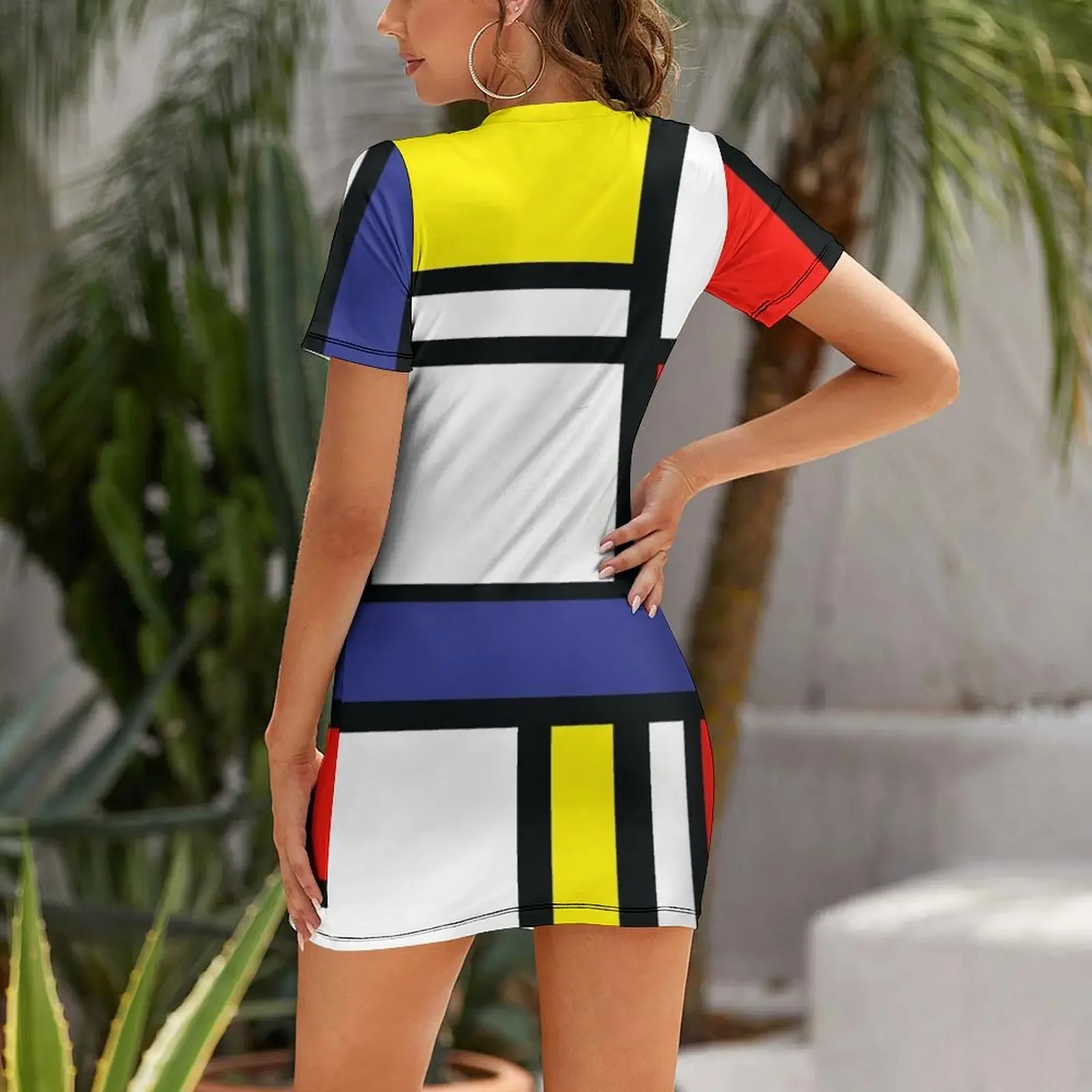Mondrian Colors pattern art ts - Home Decor Trend 2026 ulasan dan harga