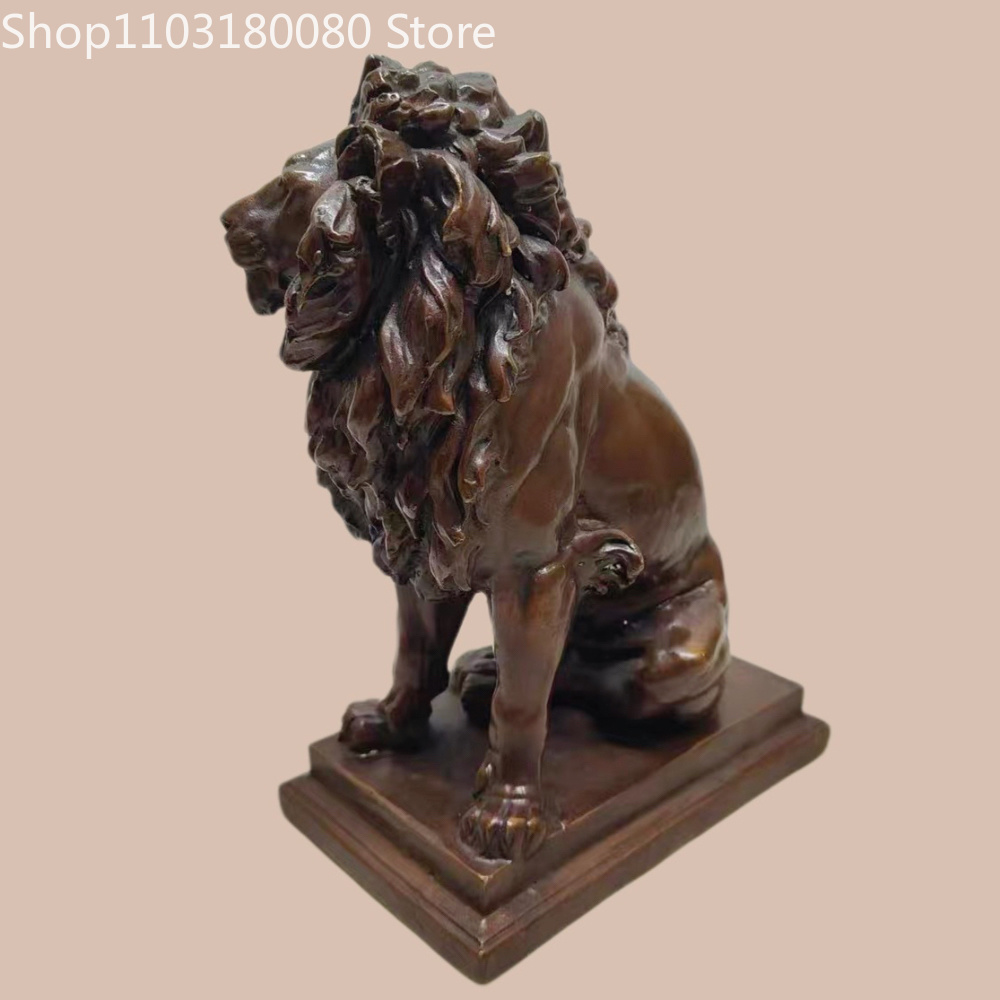 21cm Antique Finish Copper Lio - Home Decoration ulasan dan harga