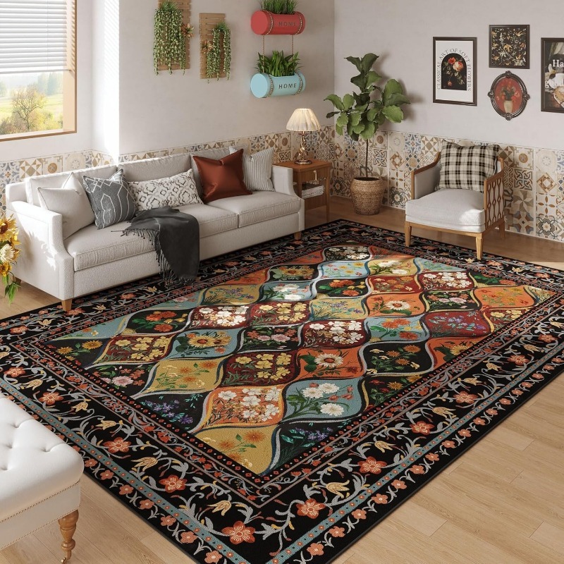 Bohemian Floral Pattern Living - Home Decor Online Free ulasan dan harga