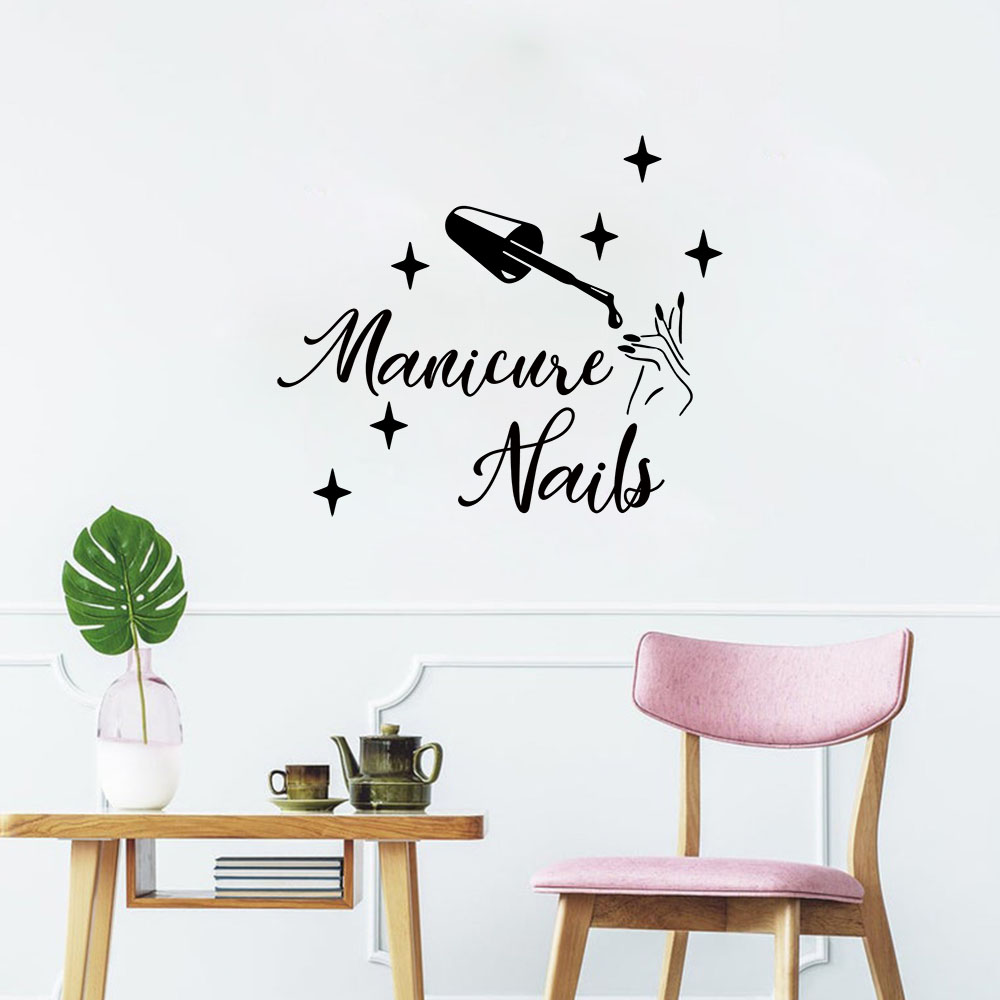 1PC Creative Manicure Personal - Home Decor Sticker ulasan dan harga
