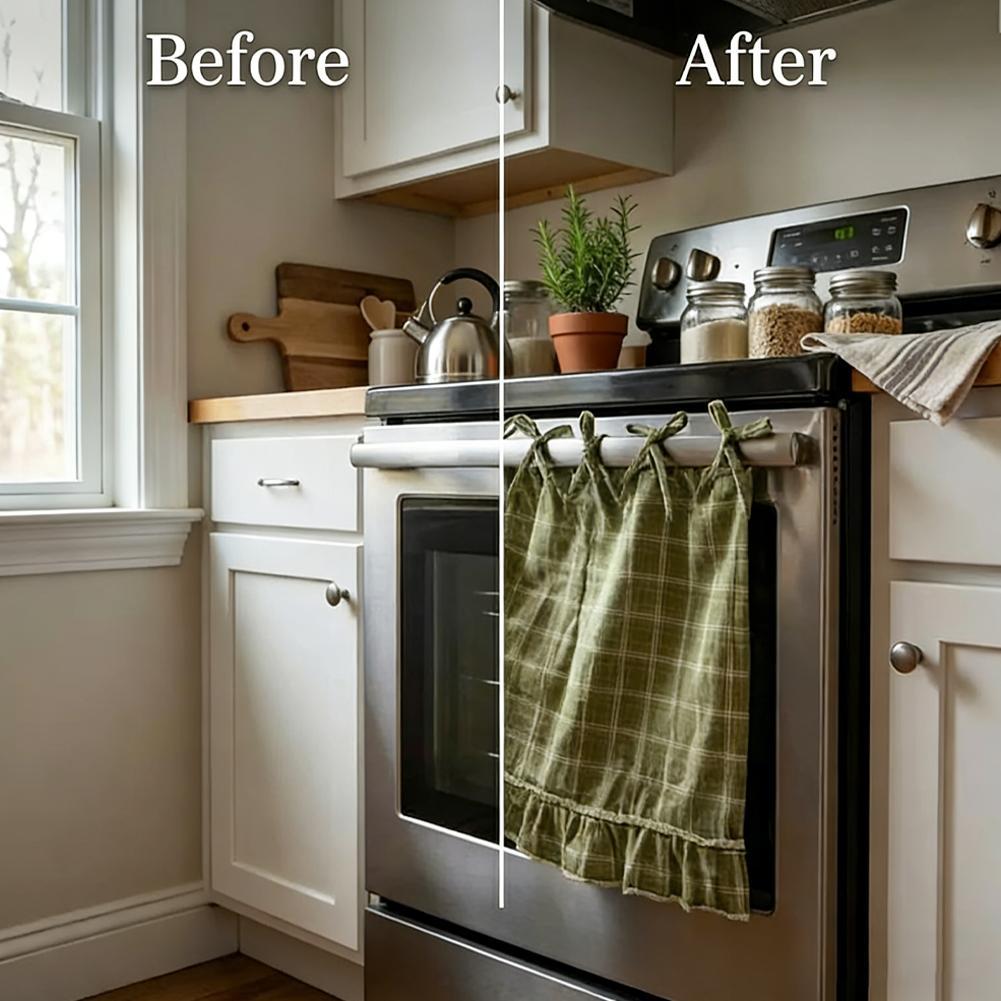 Oven Skirt Artisanal Farmhouse - Home Decor Curtain ulasan dan harga