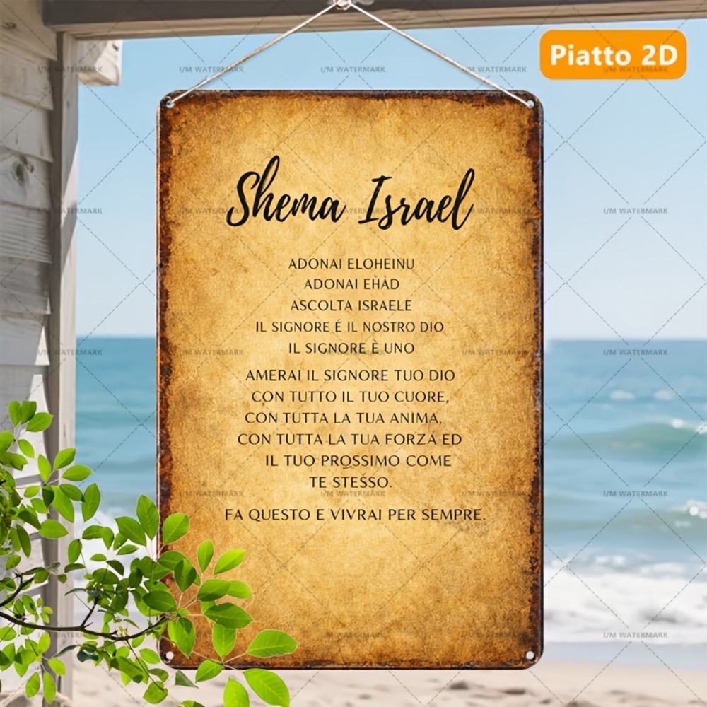 CIFBUY  Hebrew Scripture Alumi - Home Decoration ulasan dan harga