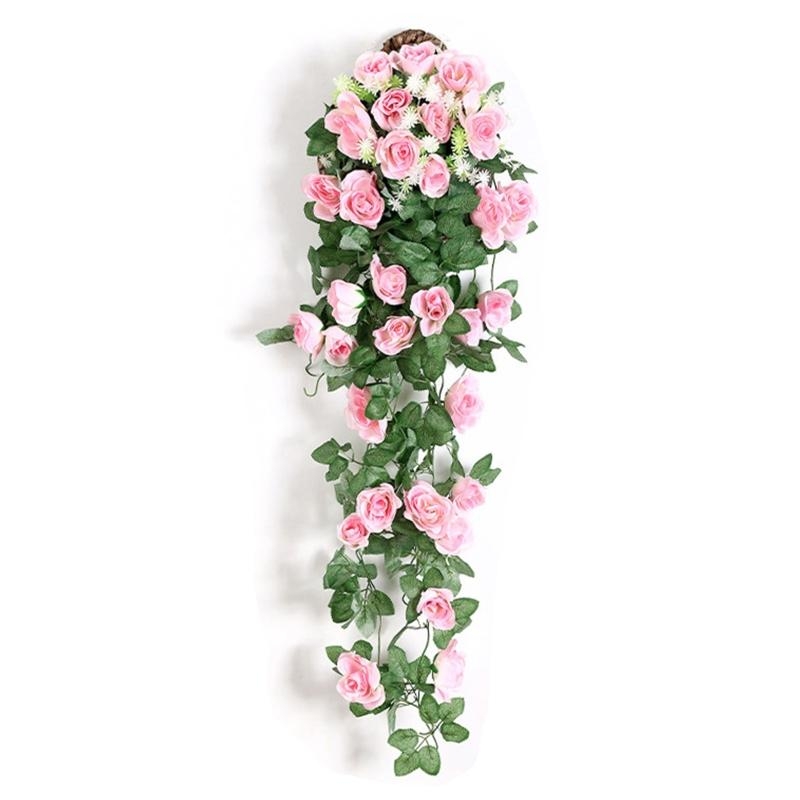Artificial Rose Flower Rattan  - Home Decor Rattan ulasan dan harga