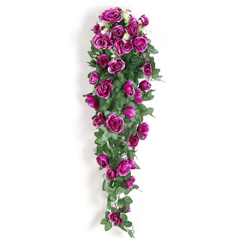 Artificial Rose Flower Rattan  - Home Decor Rattan ulasan dan harga
