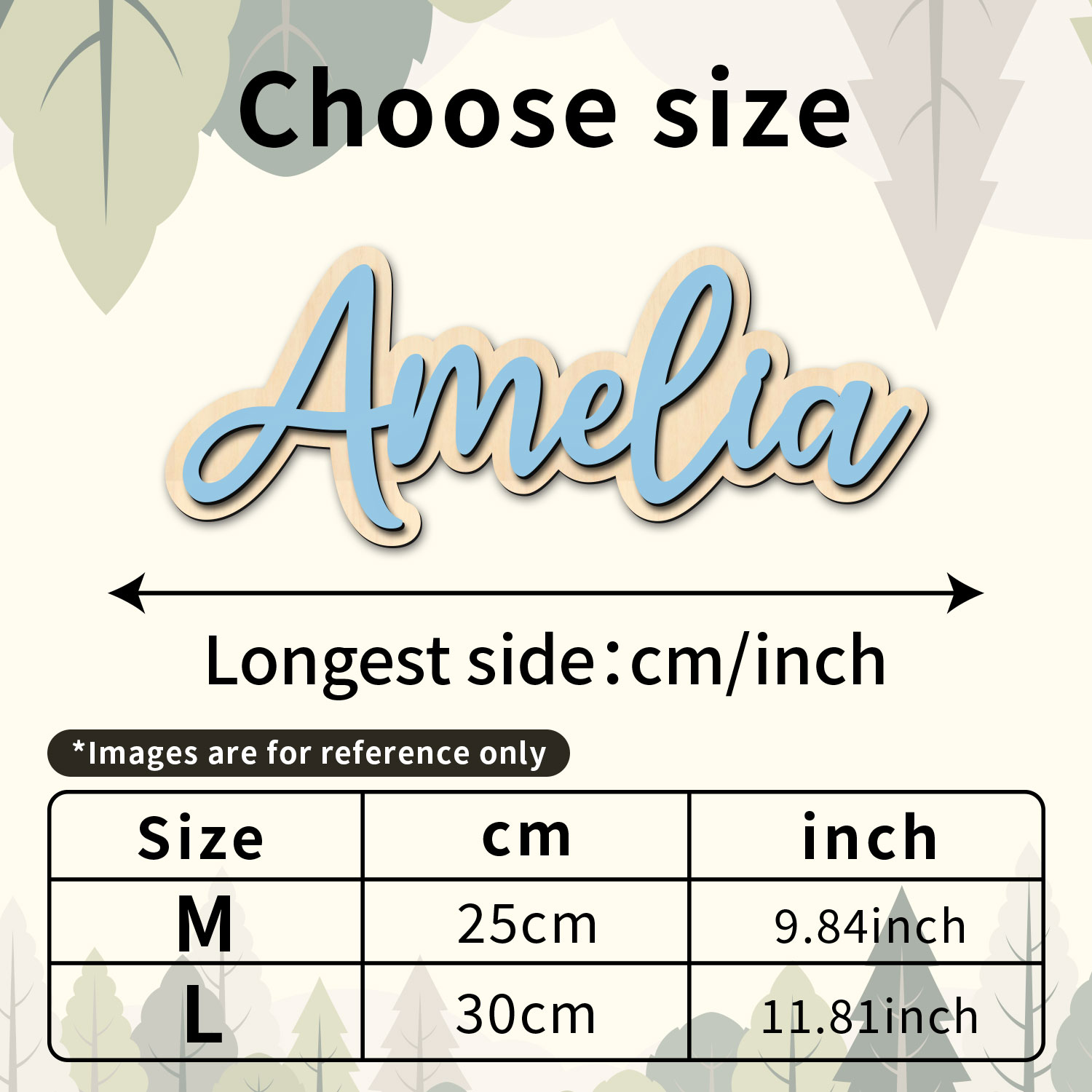 1pc Customized Wooden Name Dec - Home Decor Ideas ulasan dan harga