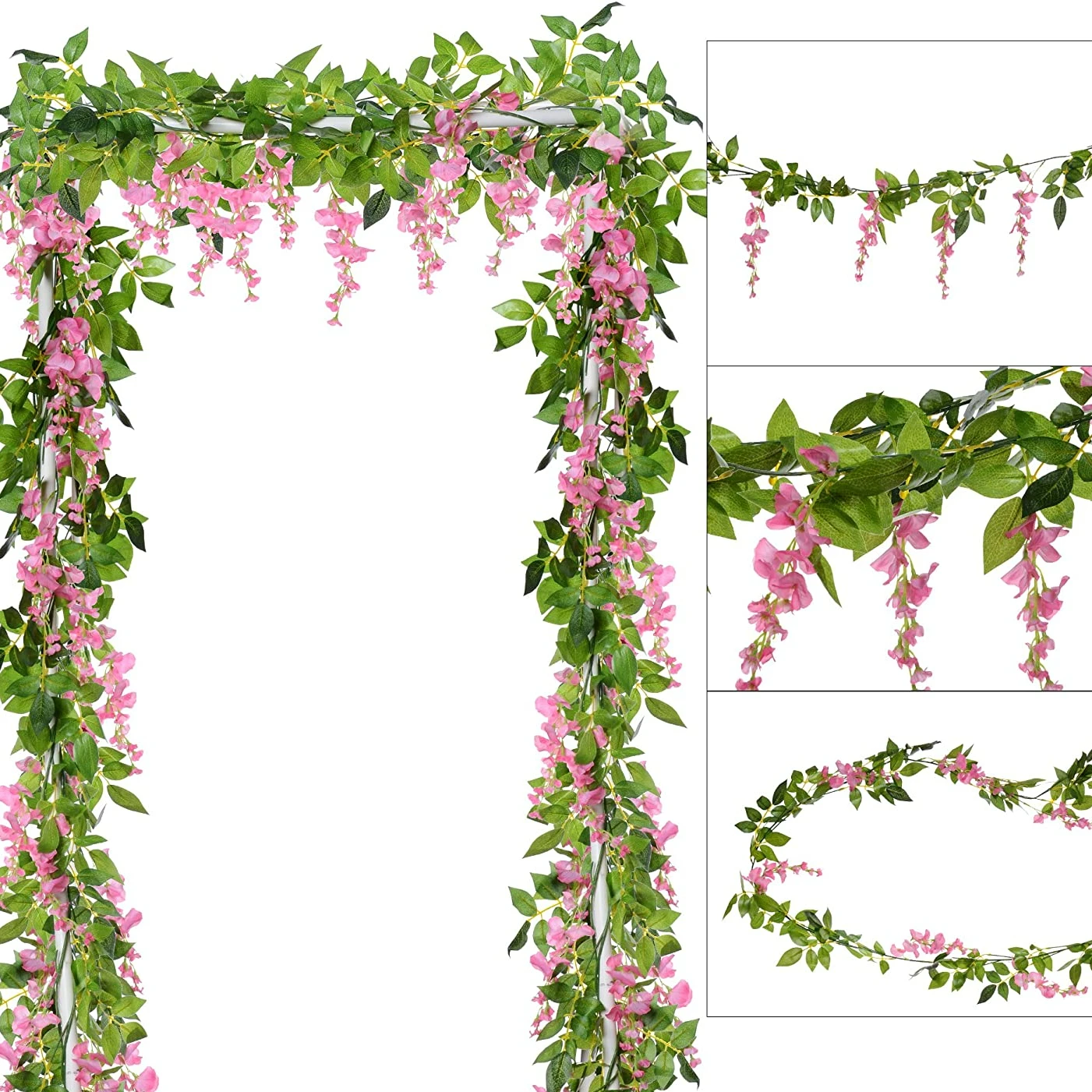 1.8M Artificial Flowers Silk A - Home Decor Rattan ulasan dan harga