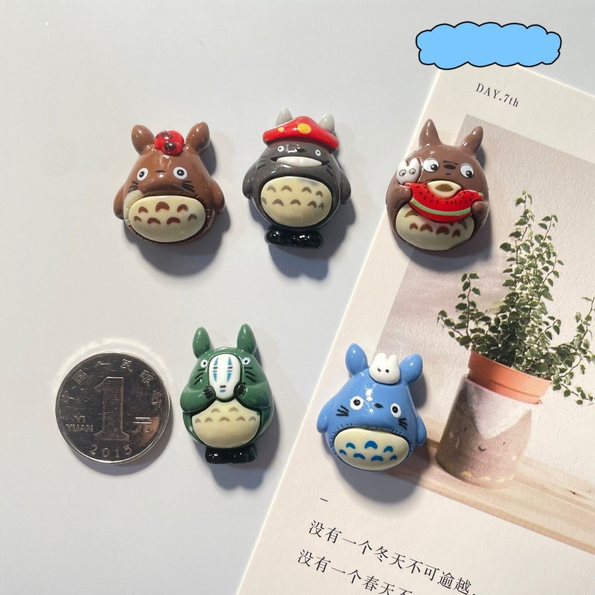 Totoro Anime Resin Fridge Magn - Home Decor Sticker ulasan dan harga